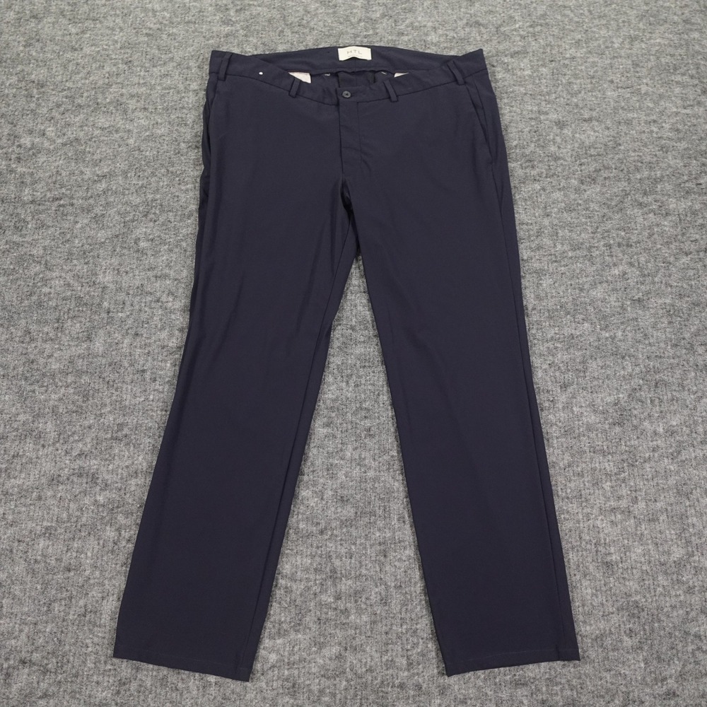 HTL Pants Mens 40x29 Navy Blue Stretch Dress Trouser‎ Style 48200 Traveller 211
